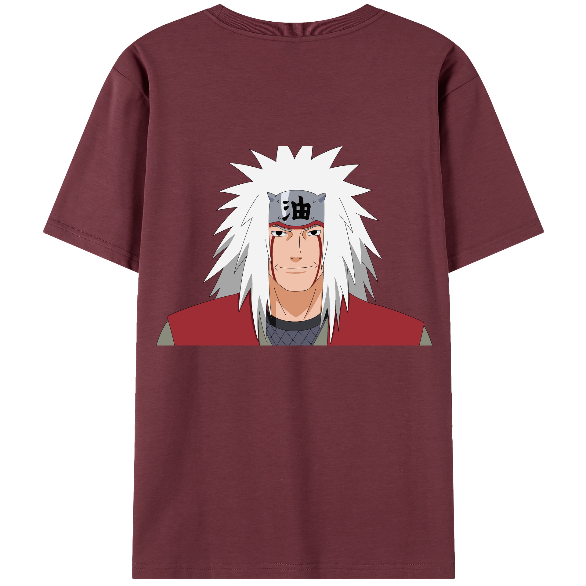 （画像用） NARUTO -ナルト- 自来也（じらいや） Jiraiya 綿100％半袖Tシャツ（背面プリント）